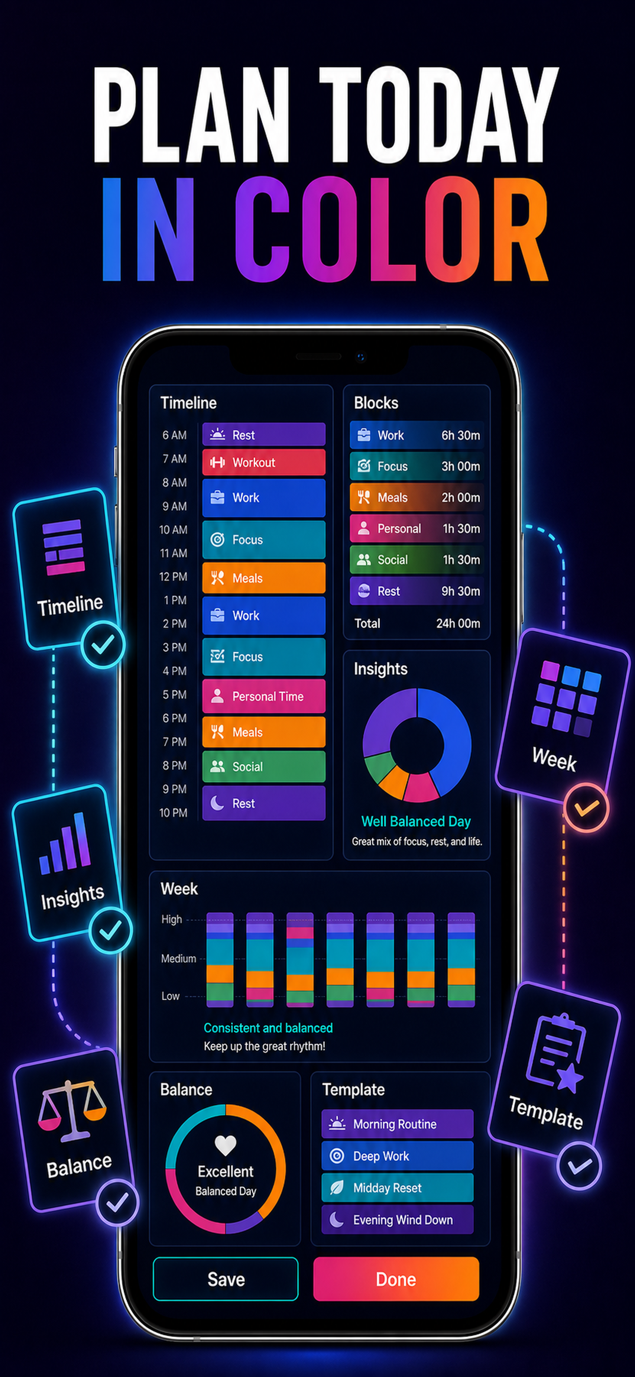 Hour by Hour: Color Planner screenshot 10