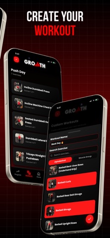 Growth - Gym & Fitness Planner screenshot