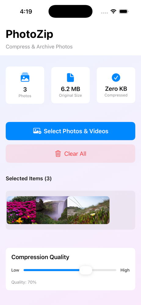 Photo Compressor Storage Saver screenshot 2
