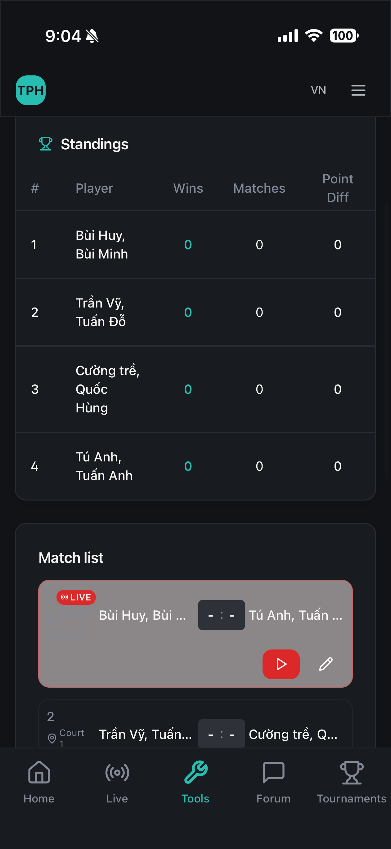 ThePickleHub: Tournaments