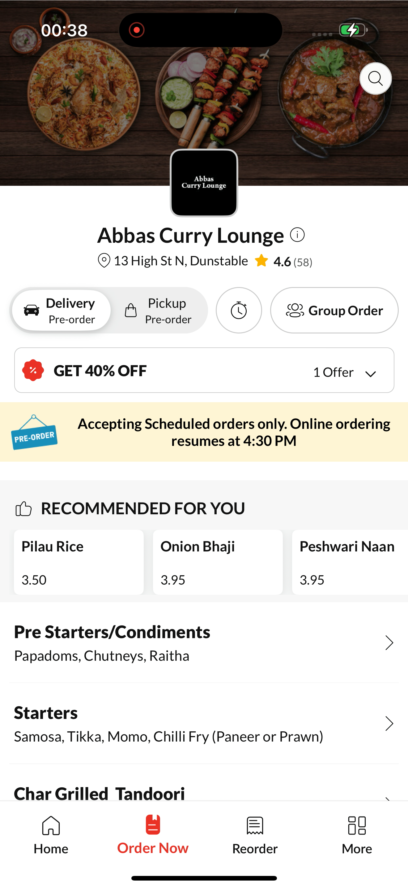 Abbas Curry Lounge screenshot 2