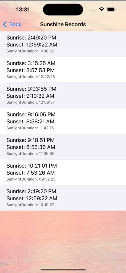 Sunshine Duration 
                        2024年11月19日23点已下架