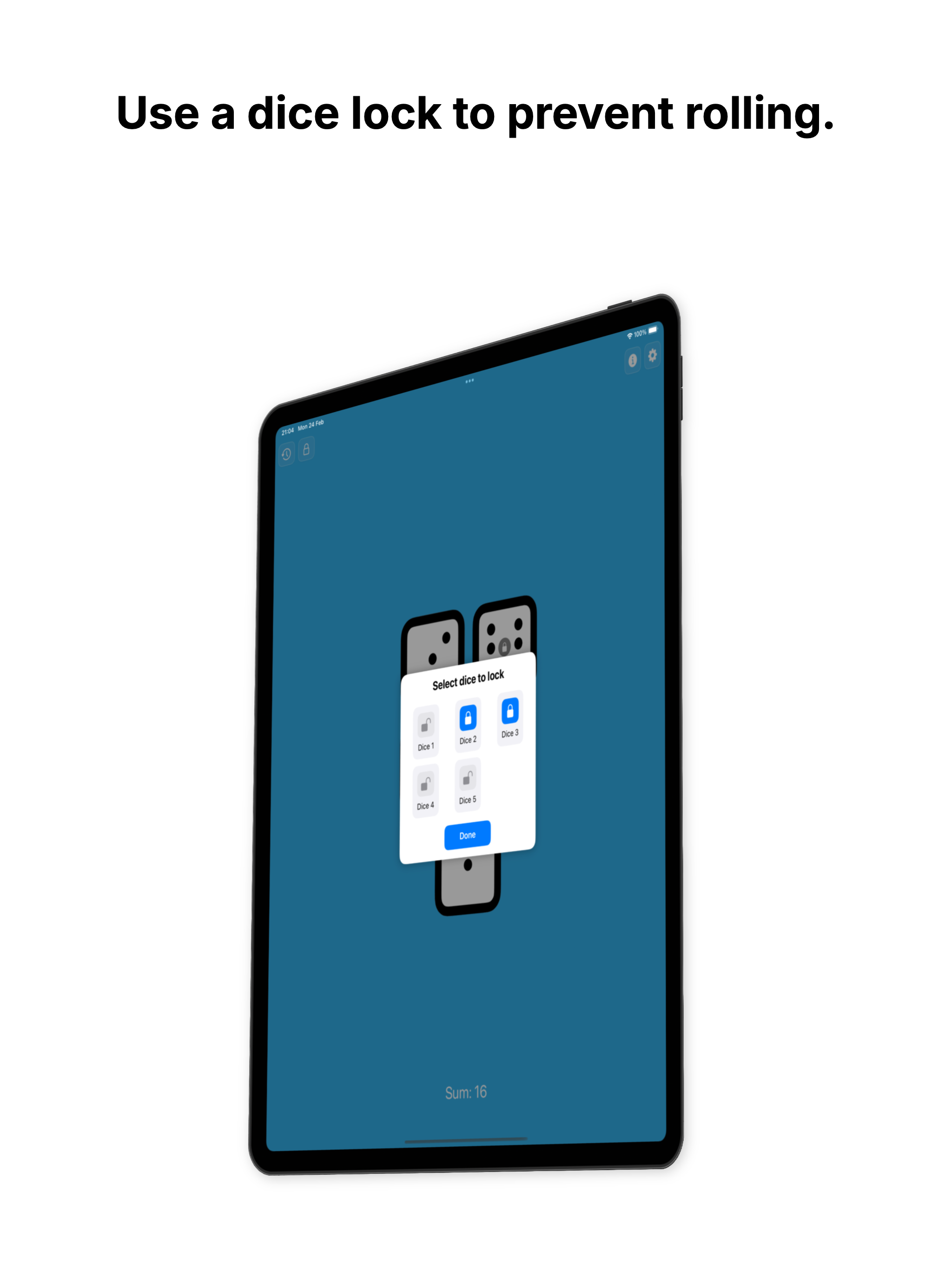 Dice app - Just roll
