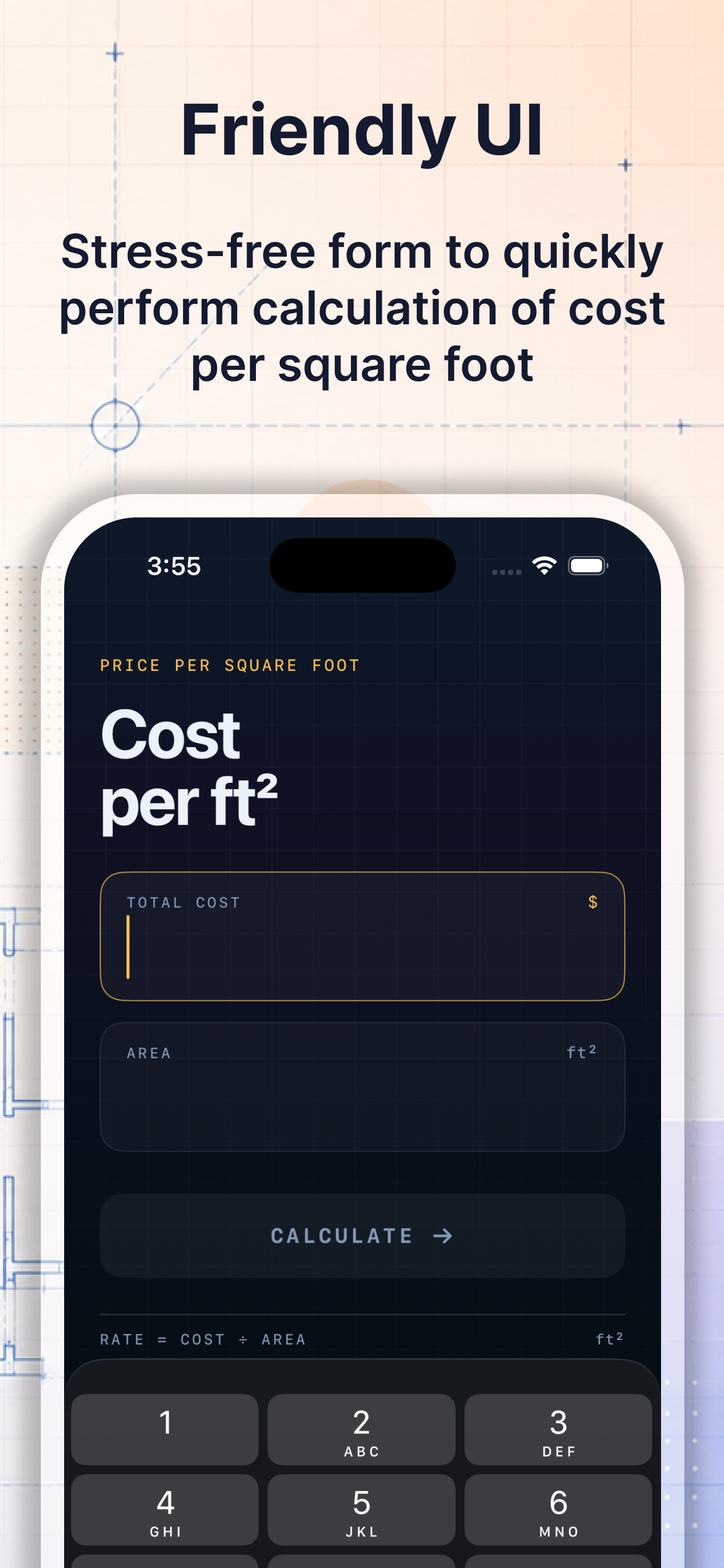 Cost Per Sq Foot Calculator