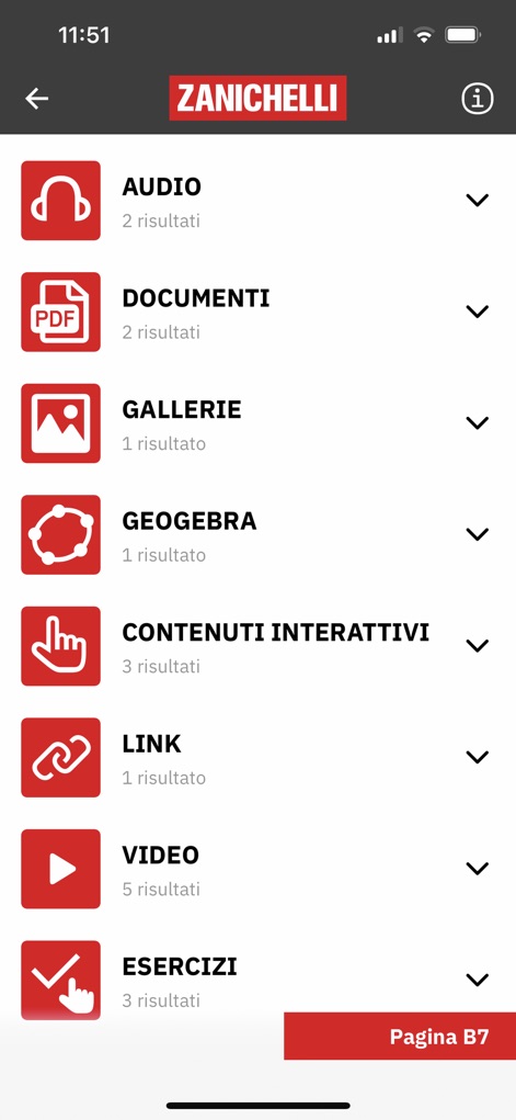 laZ Guarda! - Se presenta una **variedad de categorías de contenido** digital, desde audio hasta ejercicios interactivos, cada una con su icono distintivo y el **número de recursos disponibles**.