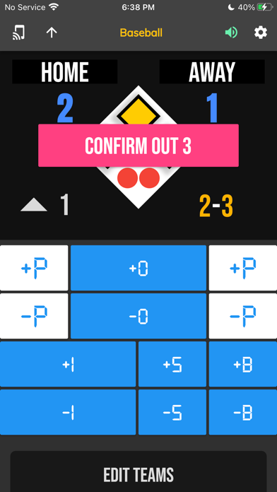 BT Baseball Controller iPhone screenshot 7 - Sports app