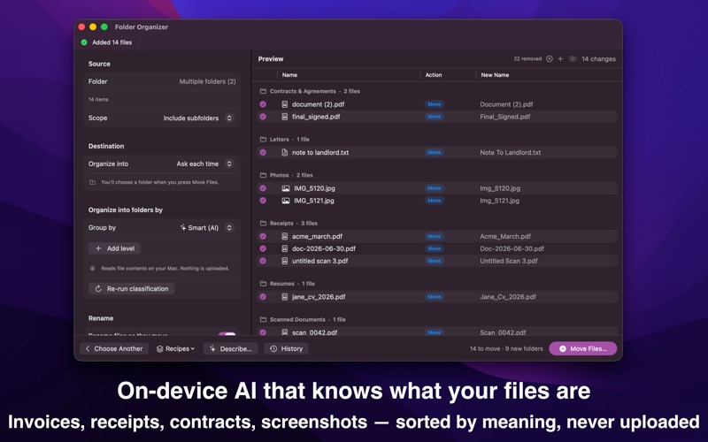 Folder Organizer screenshot