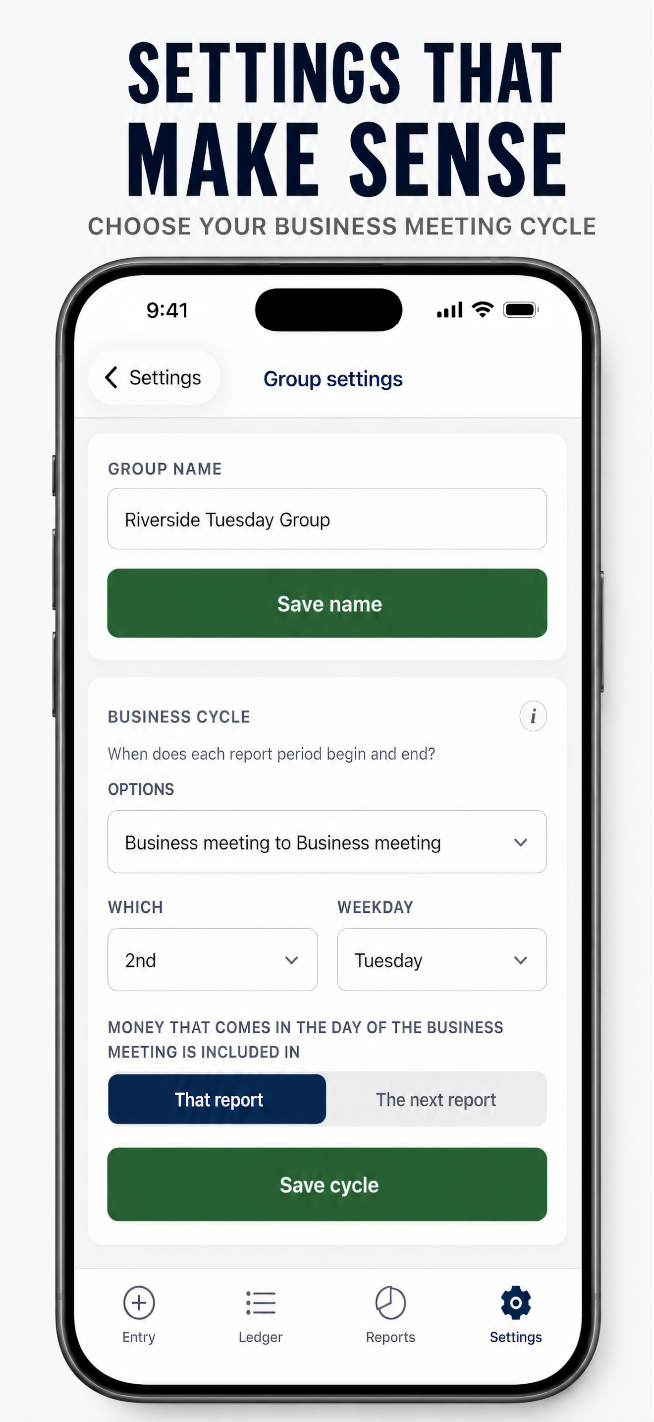 Meeting Treasurer screenshot 5