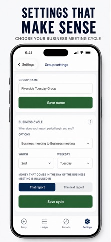 Meeting Treasurer iPhone screenshot