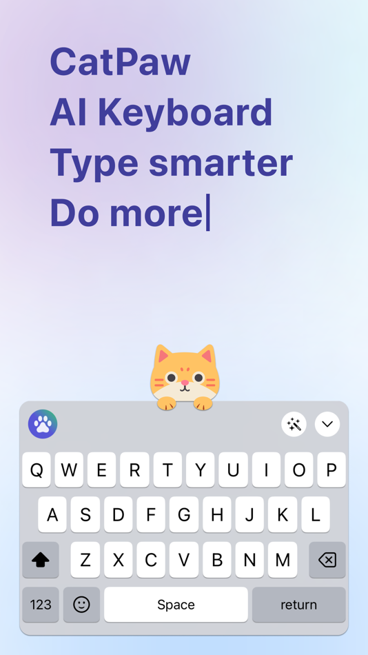 #1. CatPaw: Fast AI Keyboard (iOS) 由: 志贵 陈