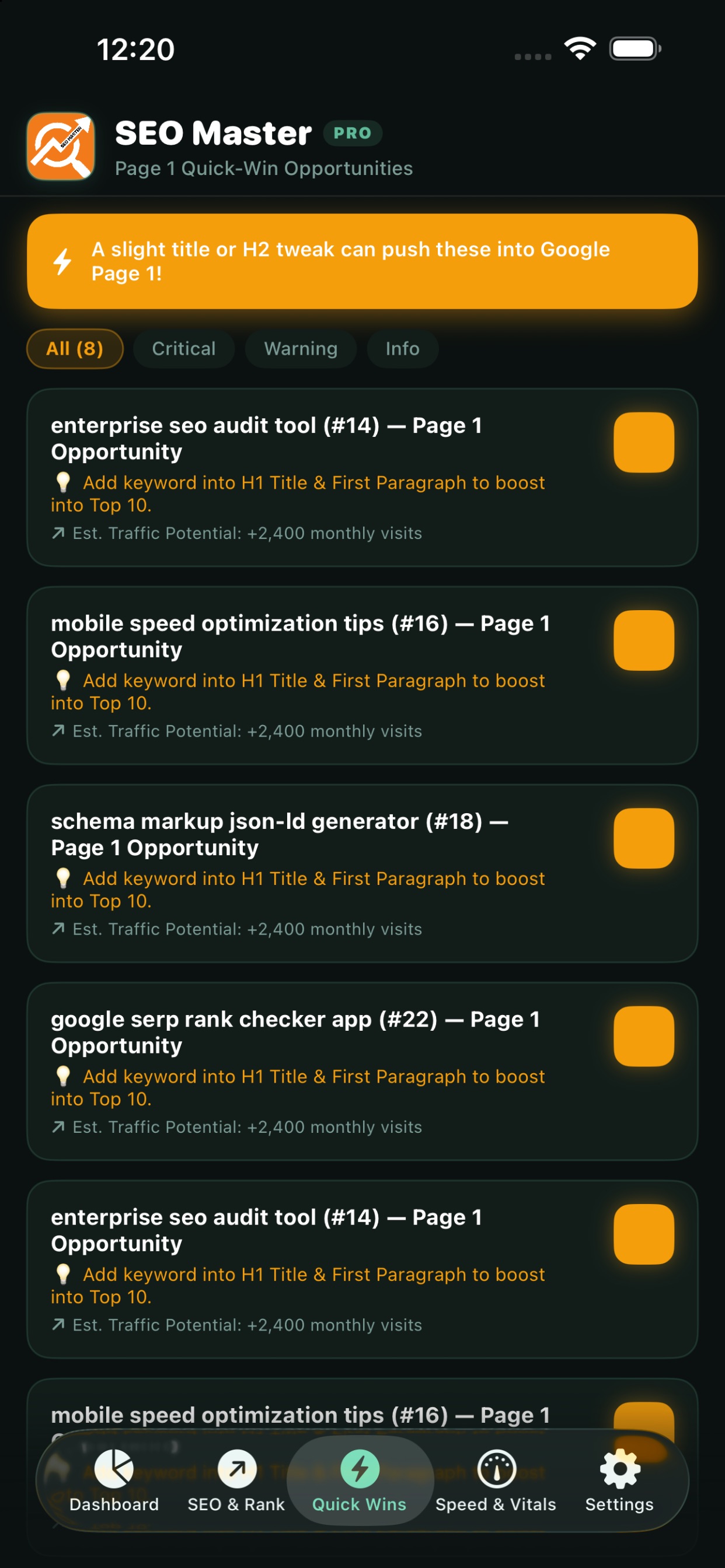 Screenshot 4 of SEO Master: Rank & SERP Track