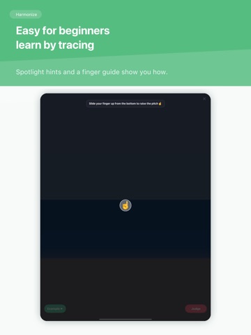 Pitch trainer - Harmonize iPad screenshot