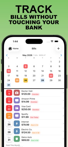 Bill Docket: Manual Tracking Screenshot 1 of 6