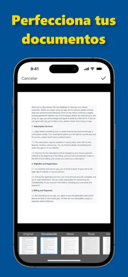 Captura de pantalla de Escáner PDF App: Page Lens en iPhone 5