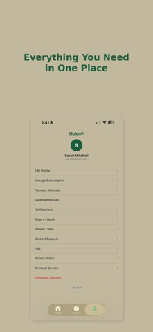 Holen iPhone screenshot