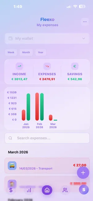 Fleexo - Expense tracker screenshot 2