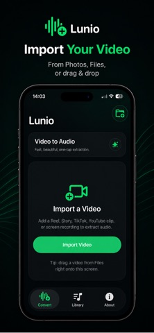 Lunio: Audio Extractor Screenshot 2 of 5