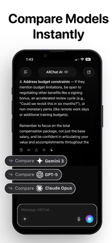 AllChat: Verify AI Answers iPhone screenshot