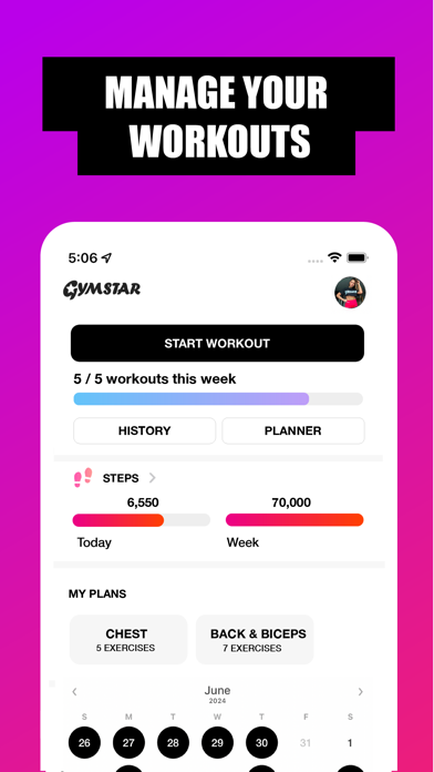 Gymstar:  My Fitness Friends Screenshot