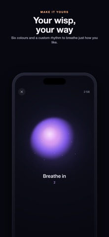 Wisp: Breathe & Calm iPhone screenshot