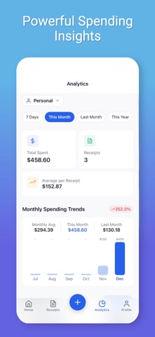 Receipt Ledger screenshot