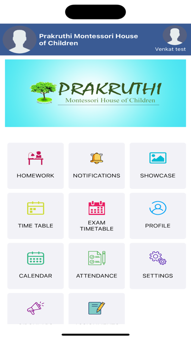 Prakruthi Montessori School Screenshot