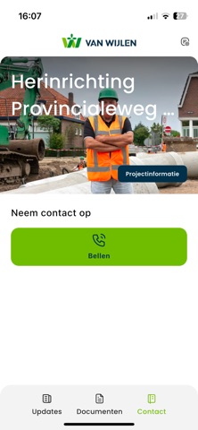 VAN WIJLEN Omgevingsapp iPhone screenshot