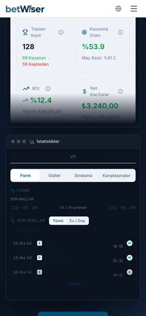 BetWiser screenshot 2