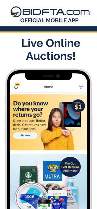 BidFTA Mobile App Screenshot 1 of 3