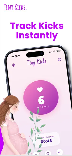 Tiny Kicks - Baby Kick Counter screenshot 1