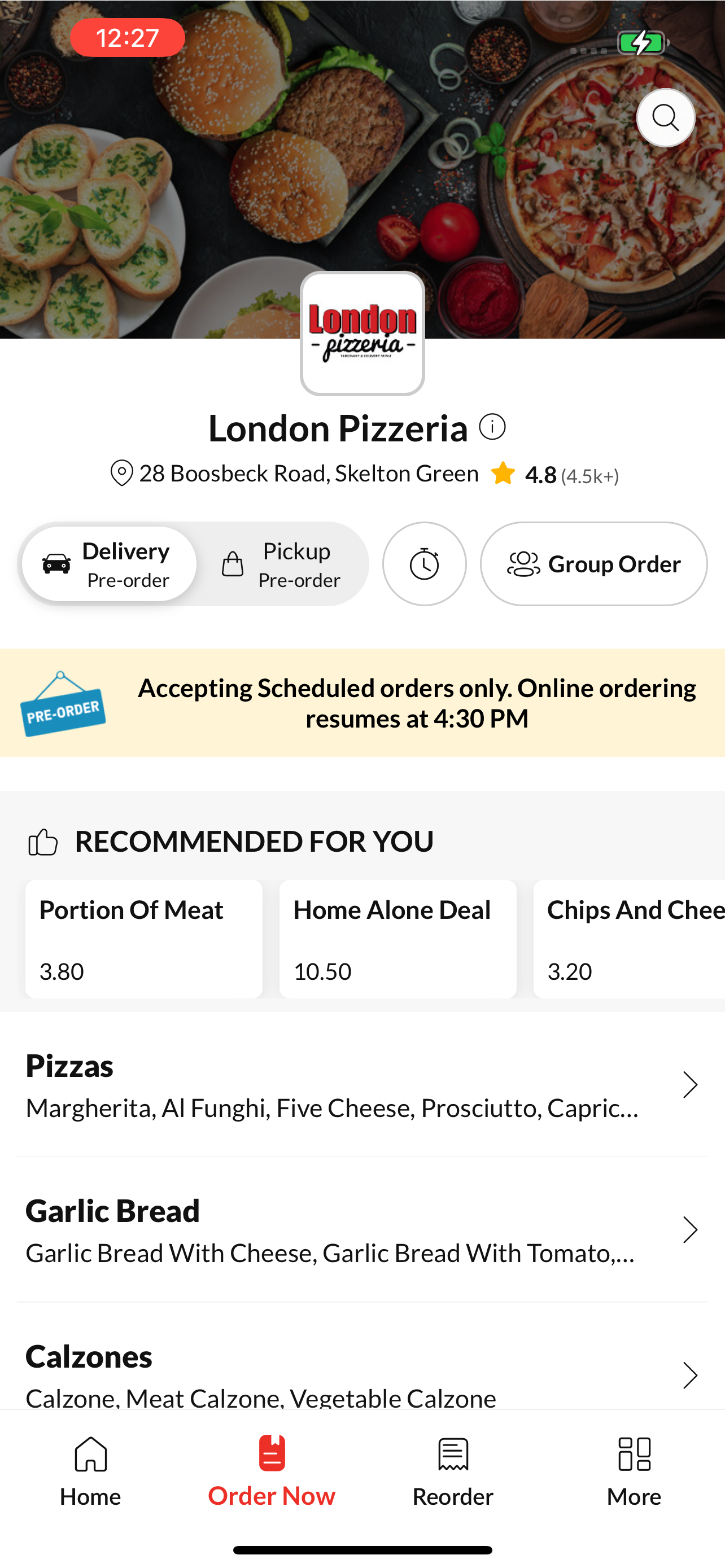 London Pizzeria screenshot 3