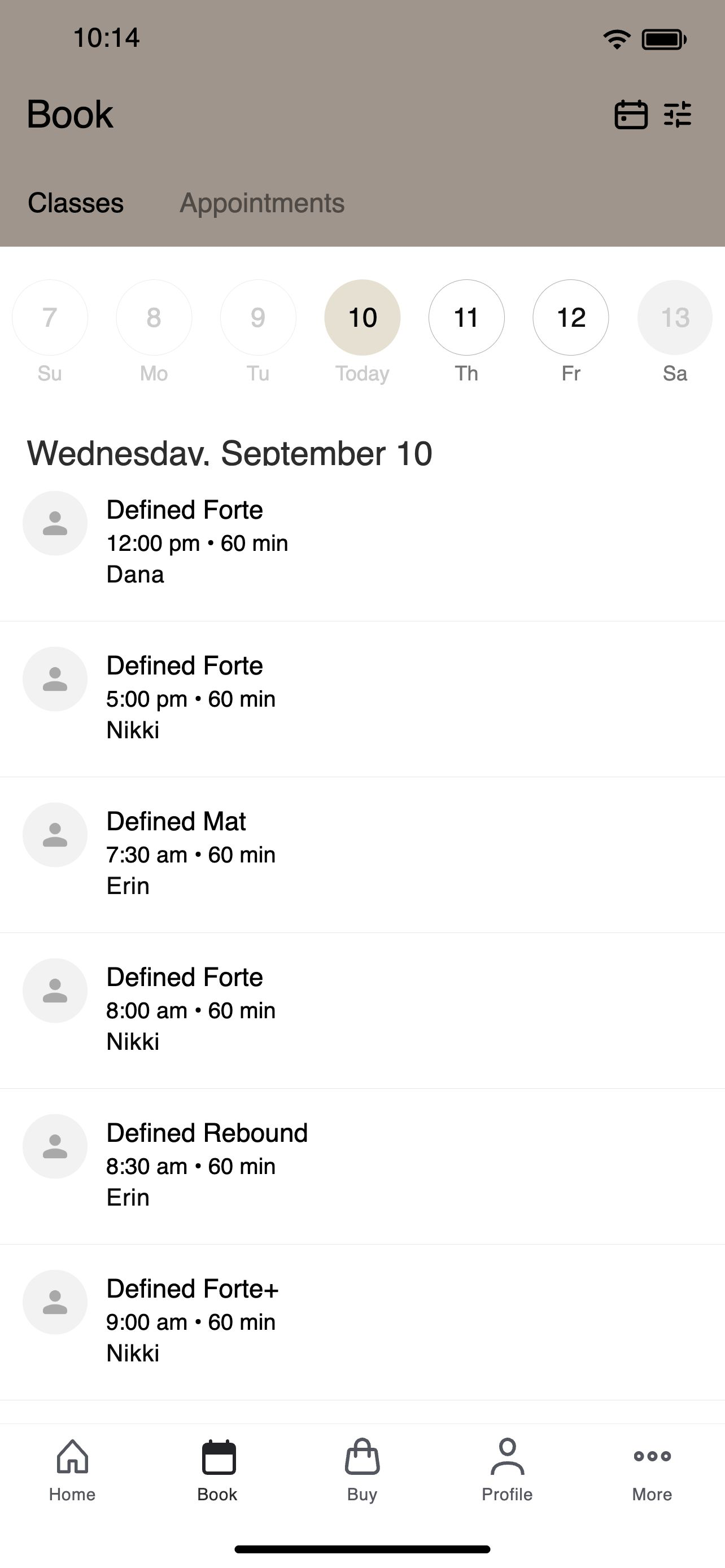 Defined Pilates screenshot 2