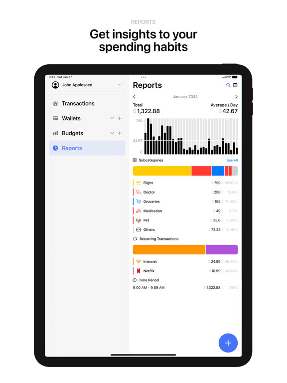 Simple‎ iPad screenshot 8 - Finance app