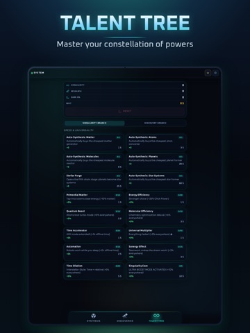 Cosmic Synthesis: Idle Builder iPad screenshot