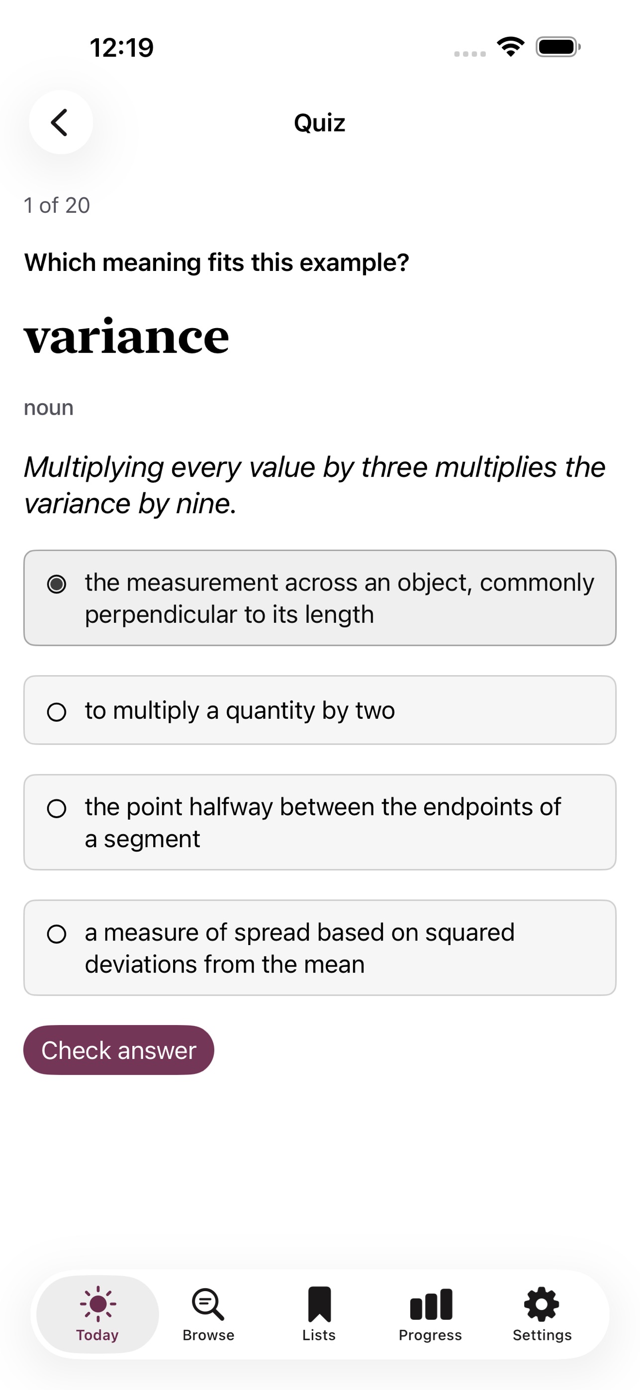 Screenshot 3 of Wordbook for GRE® Test