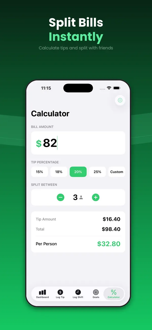 #5. TipJar - Tip & Shift Tracker (iOS) Ved: Nerijus Tamosauskas