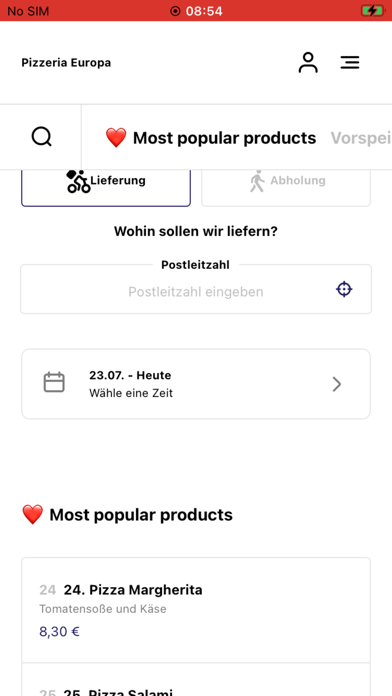 Pizzeria Europa Bad Kissingen Screenshot