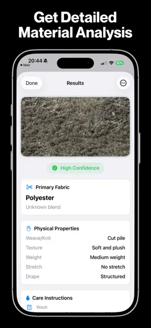 Fabric and Textile Identifier screenshot 2