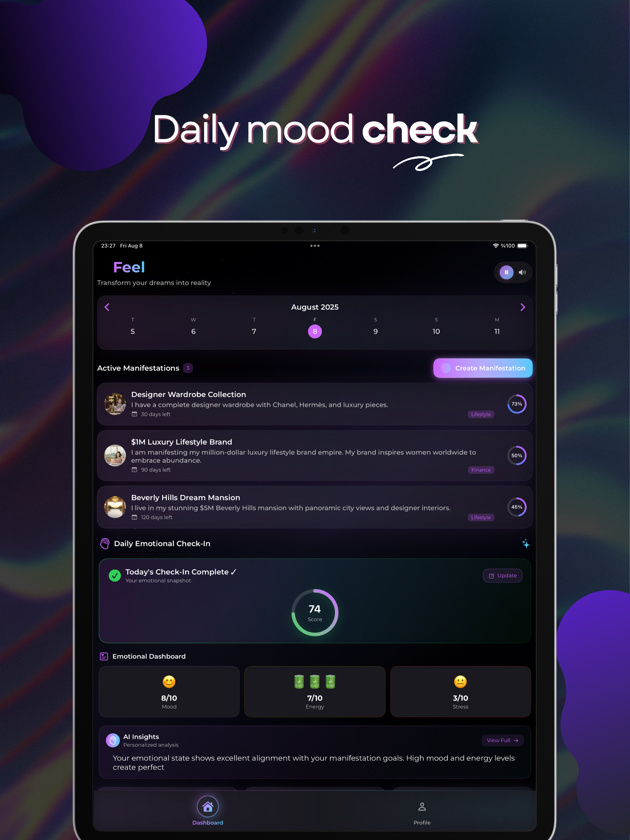 feel - daily manifest