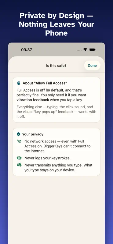 BiggerKeys: Large Key Typing screenshot 6 of 6