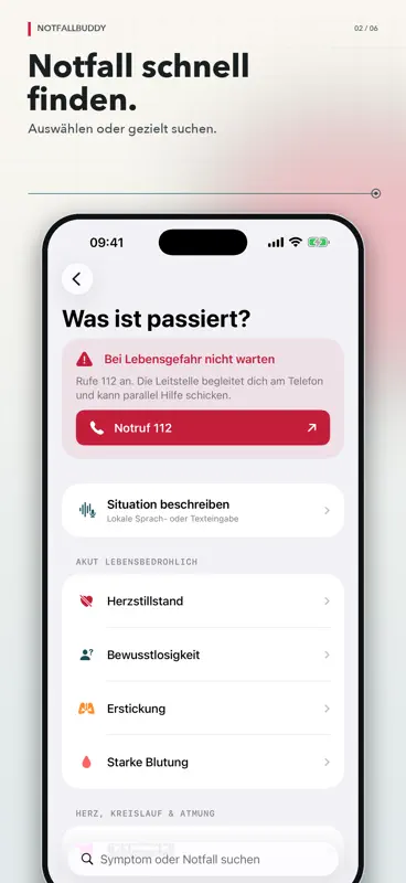 NotfallBuddy – Erste Hilfe KI screenshot 2 of 6