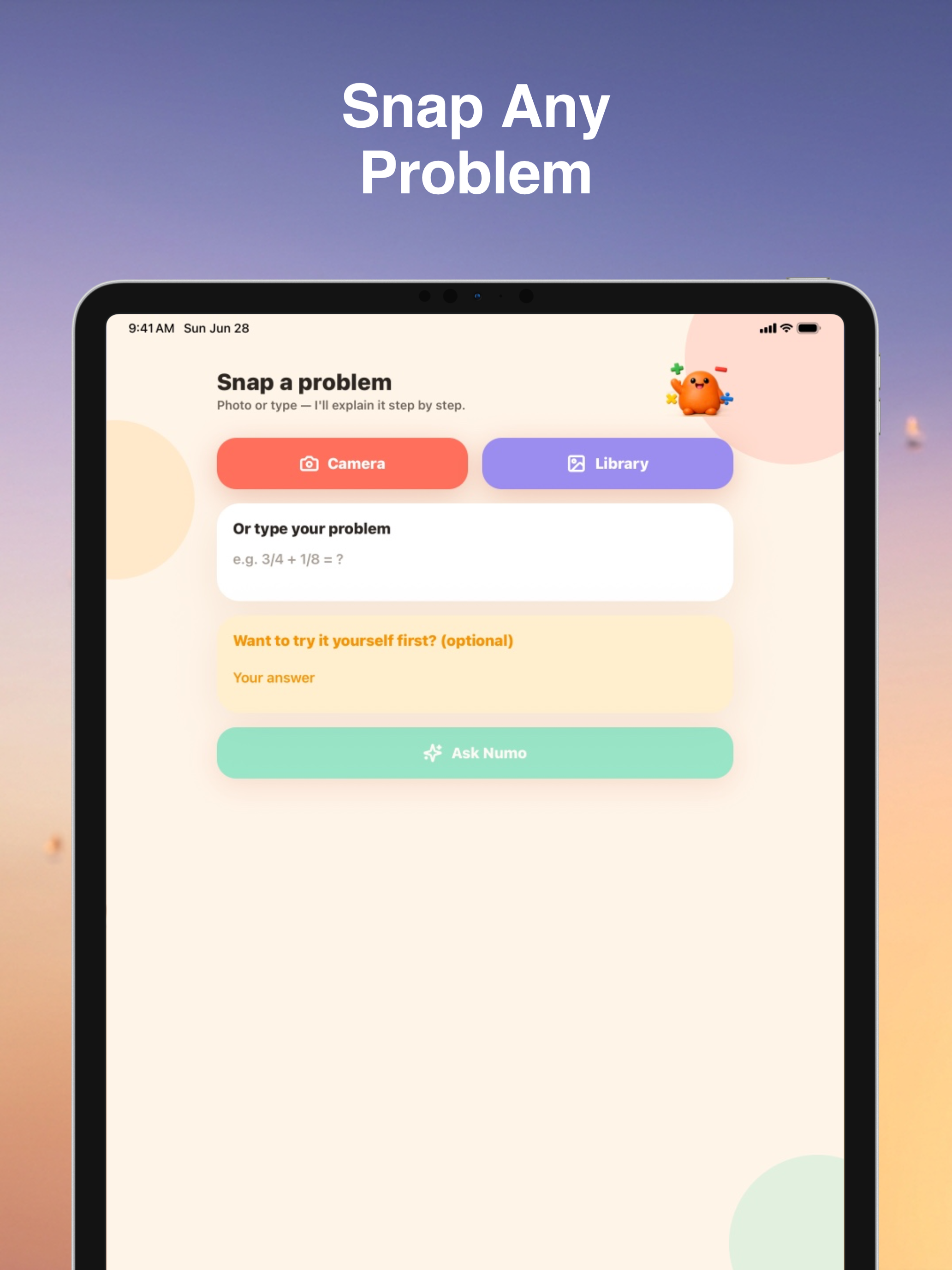 Numo: Math Buddy Tutor