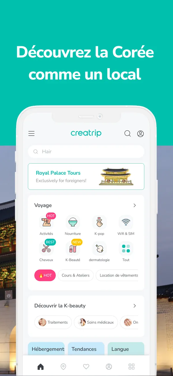 Screenshot #2 pour Creatrip: Appli Voyage Corée