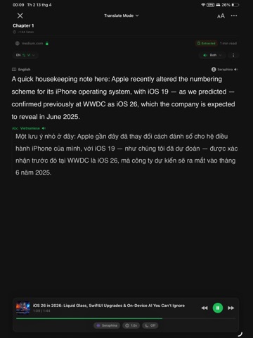 Text To Speech - TapListen iPad screenshot 3
