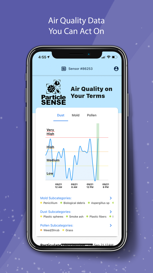 #1. Particle Sense (iOS) By: Pollen Sense