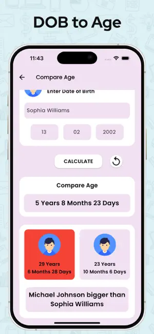 Age Calculator / Date of Birth screenshot 4