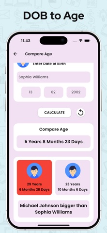 Age Calculator / Date of Birth screenshot