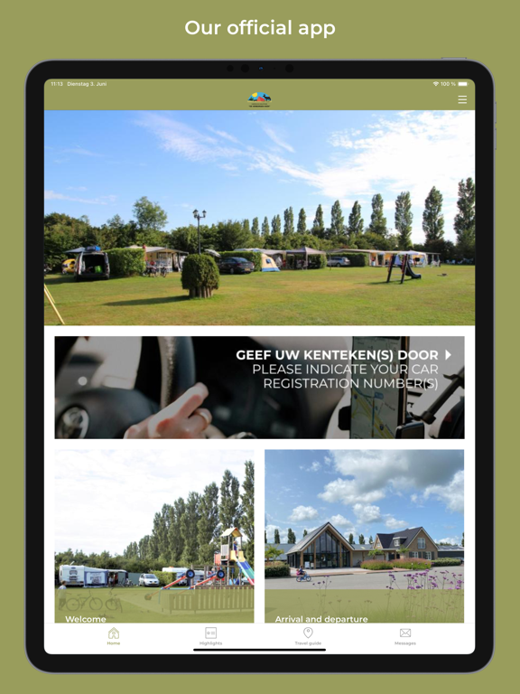 Camping de Verborgen Hoek app screenshot