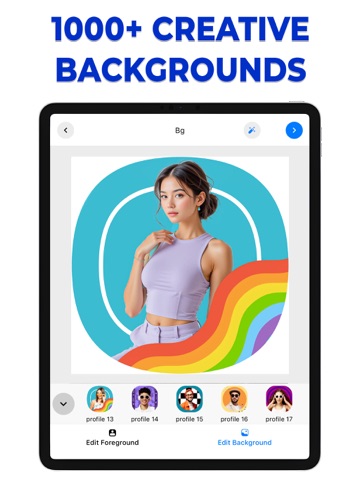 Photo Background Changer .. iPad screenshot