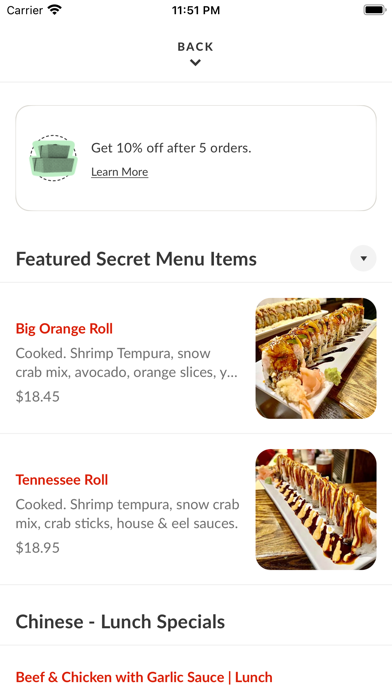 Asia Garden iPhone screenshot 6 - Food & Drink app